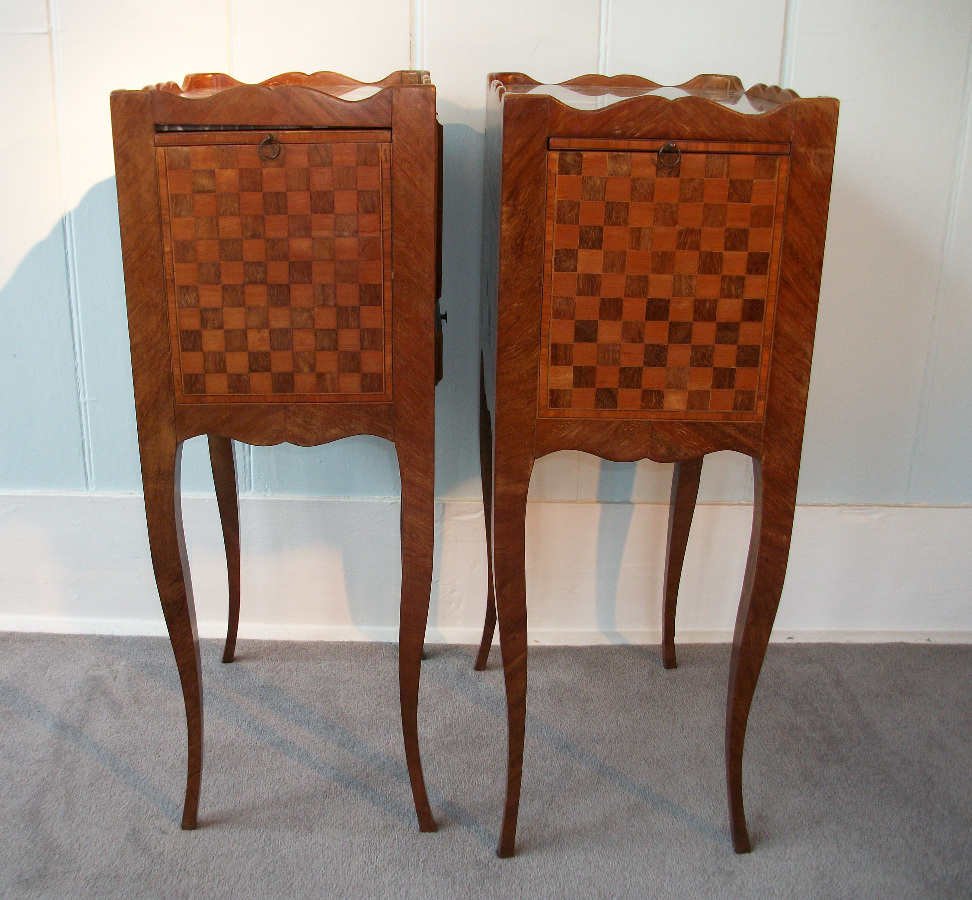 Pair of antiques bedside cuboards